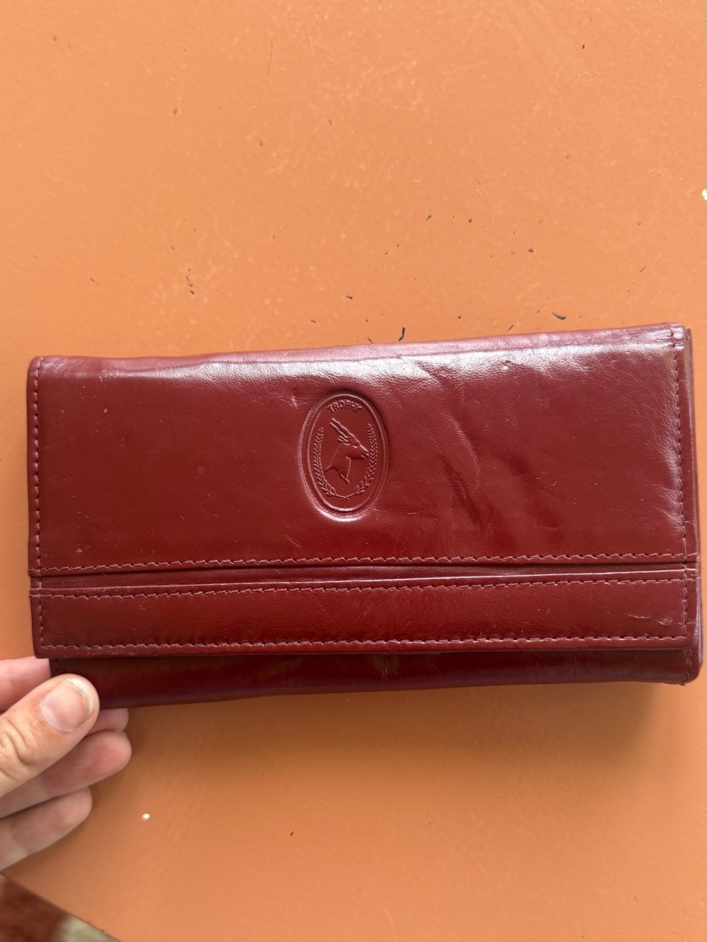 Classic Burgundy Vintage Leather Wallet